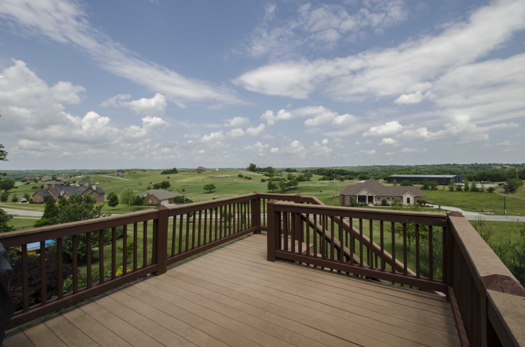 Back deck of a home in Boone's Trace in Richmond, Ky